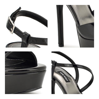 Sandalia NINE WEST Wngeez3  Sintetico Color Negro