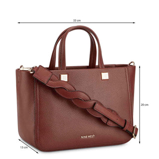 Bolsa de Mano NINE WEST Ngv132706 Addison Sintetico Color Cafe