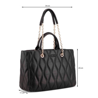 Bolsa tote NINE WEST Ngq133423 Aurelie Sintetico Color Negro