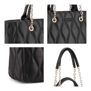 Bolsa tote NINE WEST Ngq133423 Aurelie Sintetico Color Negro