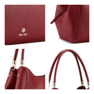 Bolsa tote NINE WEST Ngv130623 Etta Sintetico Color Vino