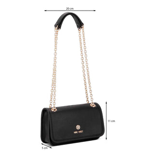 Bolsa Crossbody NINE WEST Ngb133178  Sintetico Color Negro