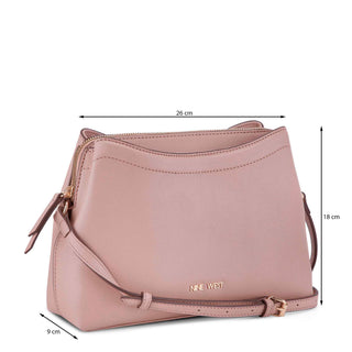 Bolsa Crossbody NINE WEST Ngm556769 Kamari Sintetico Color Rosa