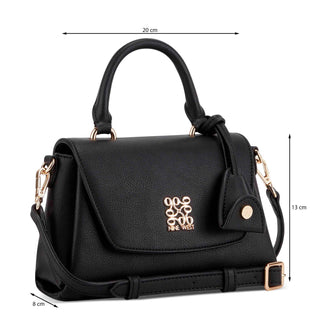 Bolsa Crossbody NINE WEST Ngb133578 Camas Sintetico Color Negro