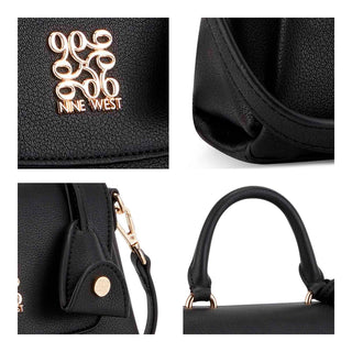 Bolsa Crossbody NINE WEST Ngb133578 Camas Sintetico Color Negro