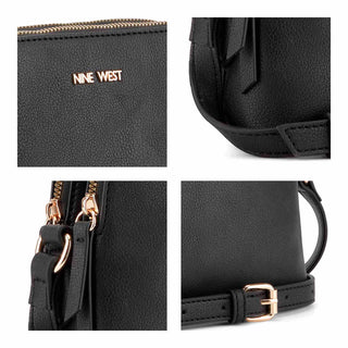 Bolsa Crossbody NINE WEST Ngm119369 Cyra Sintetico Color Negro