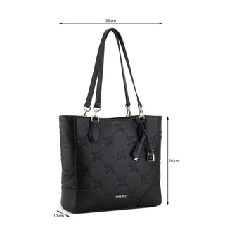 Bolsa Tote NINE WEST Noe108522  Sintetico Color Negro