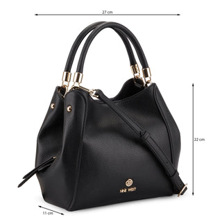 Bolsa tote NINE WEST Ngv130605  Sintetico Color Negro