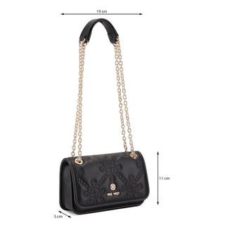 Bolsa Crossbody NINE WEST Nlq133178  Sintetico Color Negro