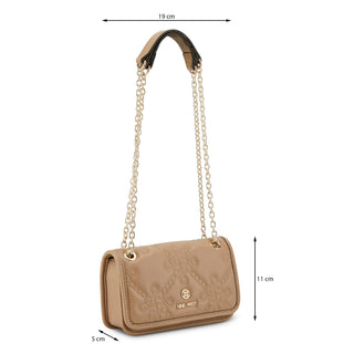 Bolsa Crossbody NINE WEST Nlq133178 Saoirse Sintetico Color Beige