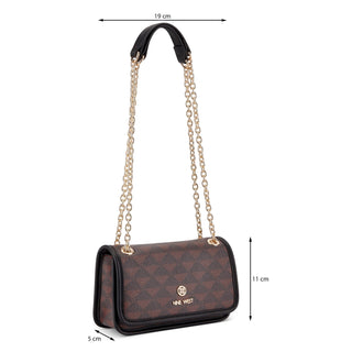 Bolsa Crossbody NINE WEST Ntl134778  Sintetico Color Cafe