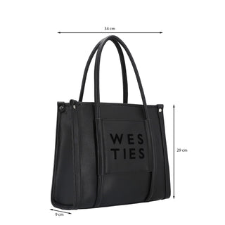 Bolsa Tote WESTIES Hbargus3we Vilaryad Sintetico Color Negro