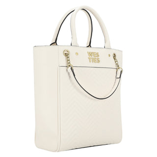 Bolsa Tote WESTIES Hbconrru2we Casshern Sintetico Color Blanco