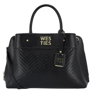 Bolsa de Mano WESTIES Hbkogherswe  Sintetico Color Negro