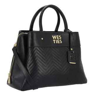 Bolsa de Mano WESTIES Hbkogherswe  Sintetico Color Negro