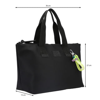 Bolsa Tote WESTIES Hbsourire4we Muxekeli Textil Color Negro