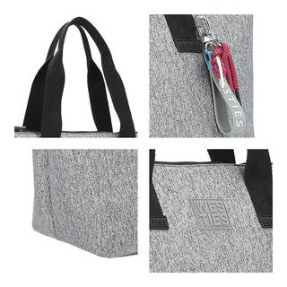 Bolsa Tote WESTIES Hbsourire4we Muxekeli Textil Color Gris