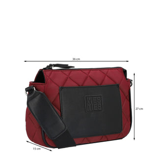 Bolsa Crossbody WESTIES Hbxaviuswe Muxekeli Textil Color Vino