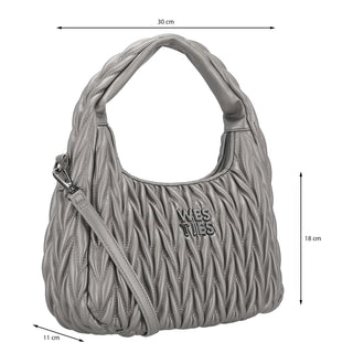 Bolsa Hobo WESTIES Hbcicciowe Wenzori Sintetico Color Metalico