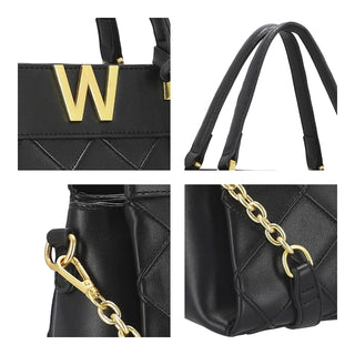 Bolsa de Mano WESTIES Hbfolkewe  Sintetico Color Negro