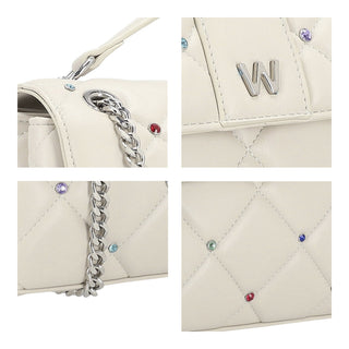 Bolsa Crossbody WESTIES Hbkuukiwe Trofa Sintetico Color Blanco