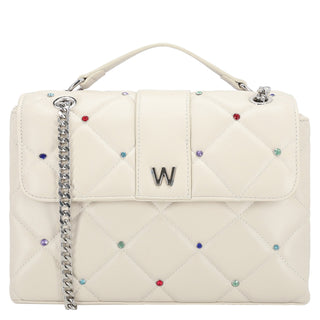 Bolsa Crossbody WESTIES Hbkuukiwe Trofa Sintetico Color Blanco