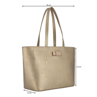 Bolsa Tote WESTIES Hblapina40we Henning Sintetico Color Metalico