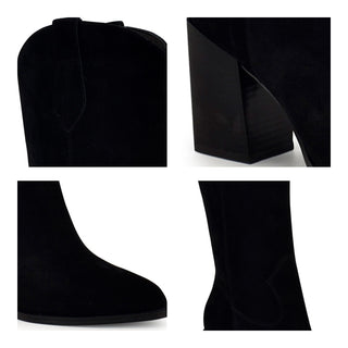 Bota con Tacon NINE WEST Wnbromwel  Gamuza Color Negro