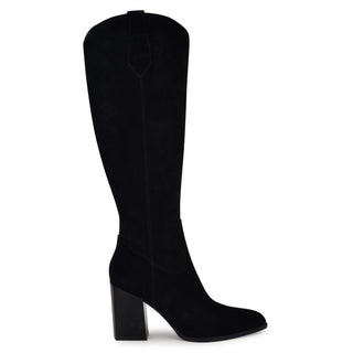 Bota con Tacon NINE WEST Wnbromwel  Gamuza Color Negro