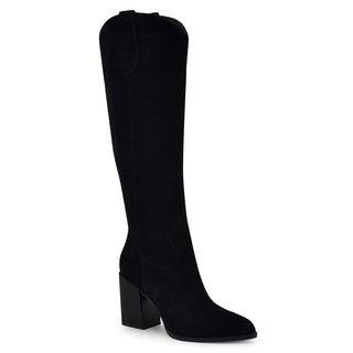 Bota con Tacon NINE WEST Wnbromwel  Gamuza Color Negro