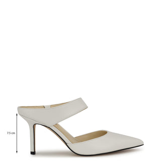 Zapato Destalonado NINE WEST Wndarian  Piel Color Blanco