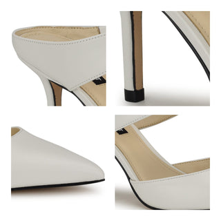 Zapato Destalonado NINE WEST Wndarian  Piel Color Blanco