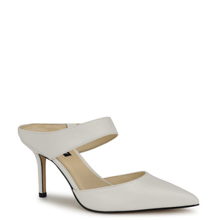 Zapato Destalonado NINE WEST Wndarian  Piel Color Blanco