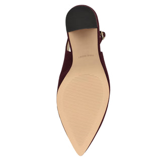 Zapatilla NINE WEST Wngompell  Gamuza Color Vino