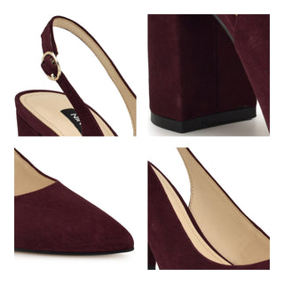 Zapatilla NINE WEST Wngompell  Gamuza Color Vino