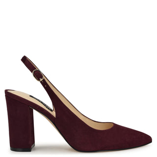 Zapatilla NINE WEST Wngompell  Gamuza Color Vino