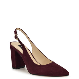 Zapatilla NINE WEST Wngompell  Gamuza Color Vino