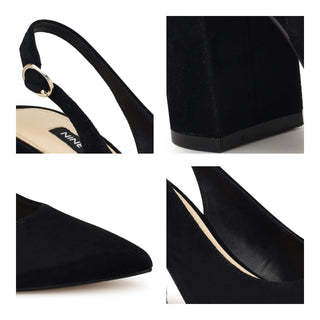 Zapatilla NINE WEST Wngompell  Gamuza Color Negro