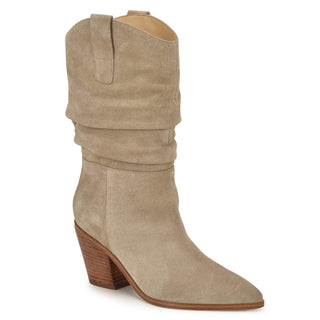 Bota con Tacon NINE WEST Wnkadon  Gamuza Color Cafe