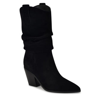 Bota con Tacon NINE WEST Wnkadon  Gamuza Color Negro