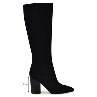 Bota NINE WEST Wnpeachey  Gamuza Color Negro