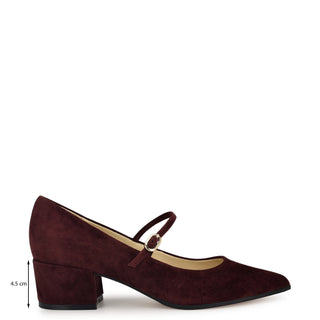 Zapatilla NINE WEST Wnprix  Gamuza Color Vino