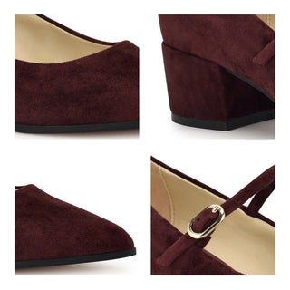 Zapatilla NINE WEST Wnprix  Gamuza Color Vino