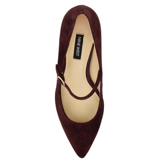 Zapatilla NINE WEST Wnprix  Gamuza Color Vino