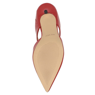 Zapato Destalonado NINE WEST Wndarian3  Piel acabado charol Color Rojo