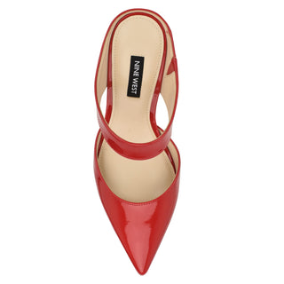 Zapato Destalonado NINE WEST Wndarian3  Piel acabado charol Color Rojo