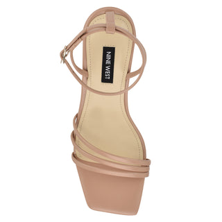 Sandalia NINE WEST Wnembae3  Charol piel Color Beige