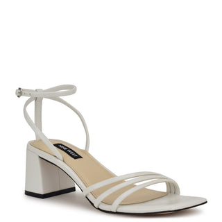 Sandalia NINE WEST Wnembae3  Charol piel Color Blanco