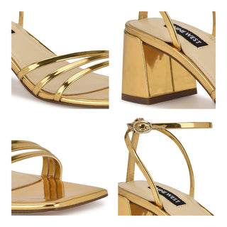 Sandalia NINE WEST Wnembae3  Sintetico Color Metalico