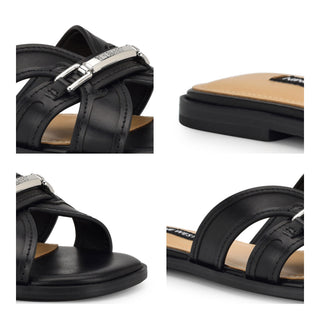 Sandalia NINE WEST Wngabie3  Sintetico Color Negro